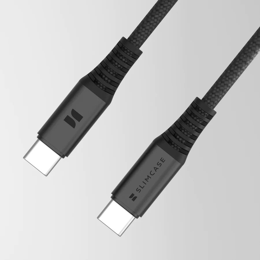 Slimcase USB-C-C Fast Charging Cable 100W - Black - Slimcase.co Thailand
