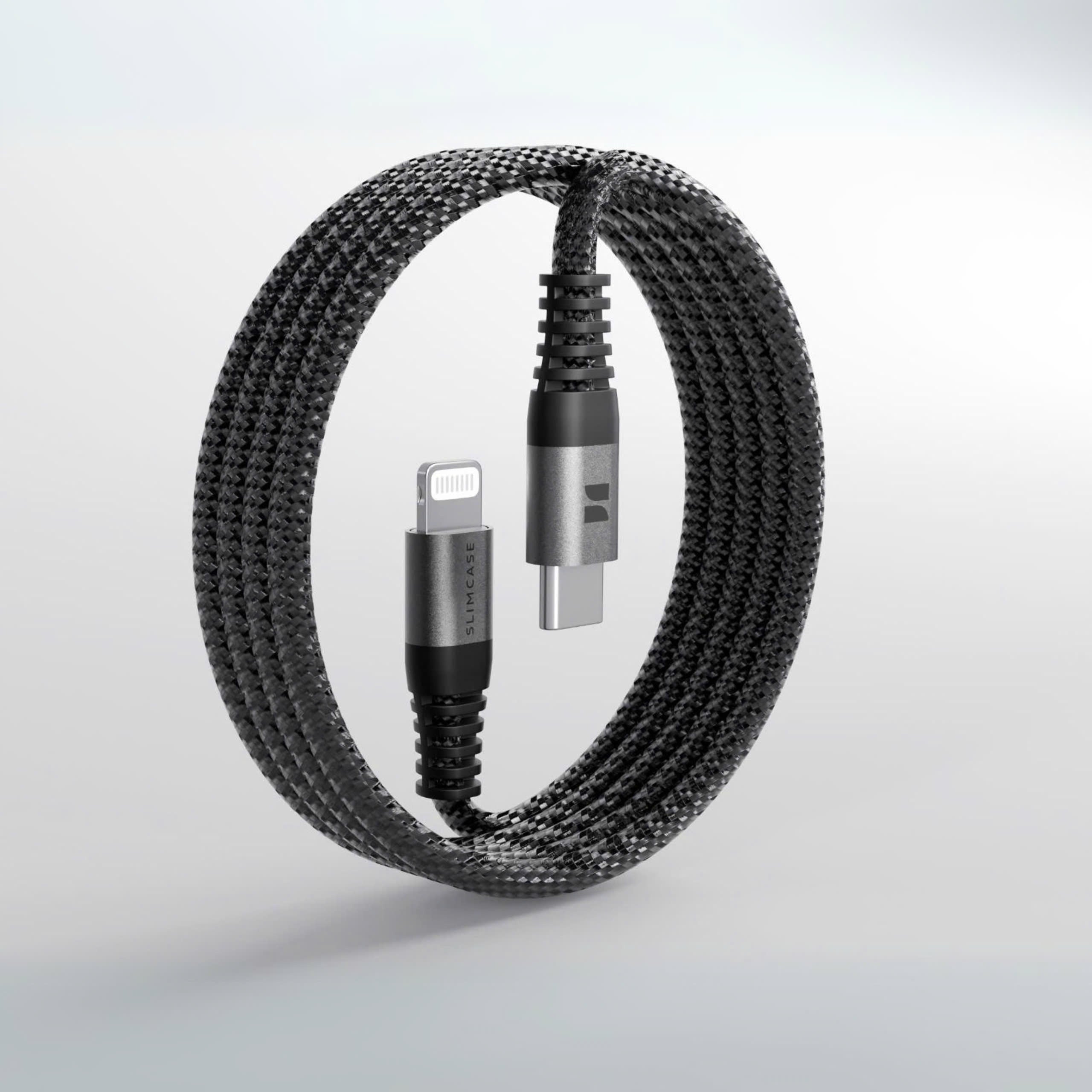 Slimcase USB-C to Lightning Fast Charging Cable 100W - Black - Slimcase.co Thailand