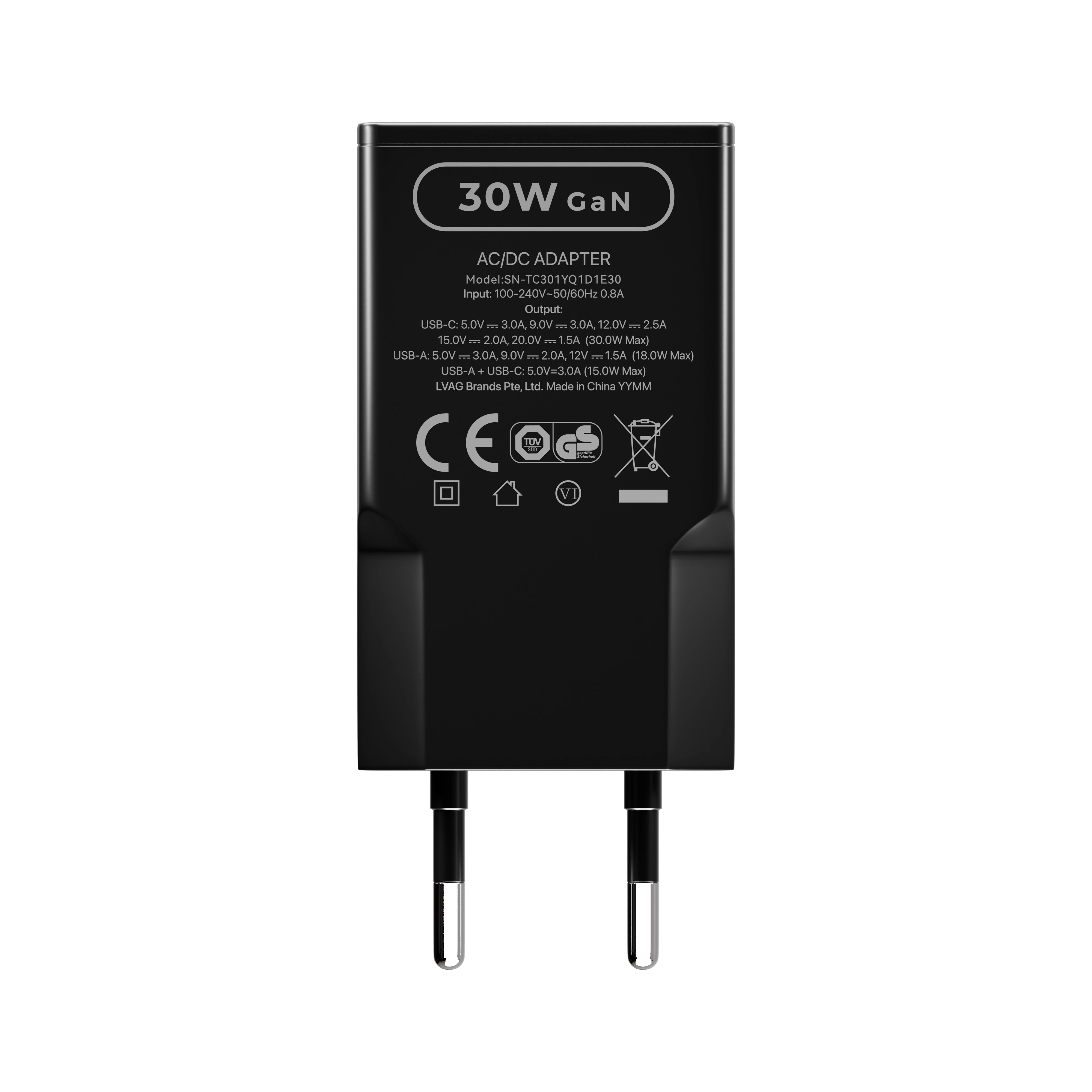 Slimcase Fast Charging 30W GaN 2.0 USB-C Power Adapter