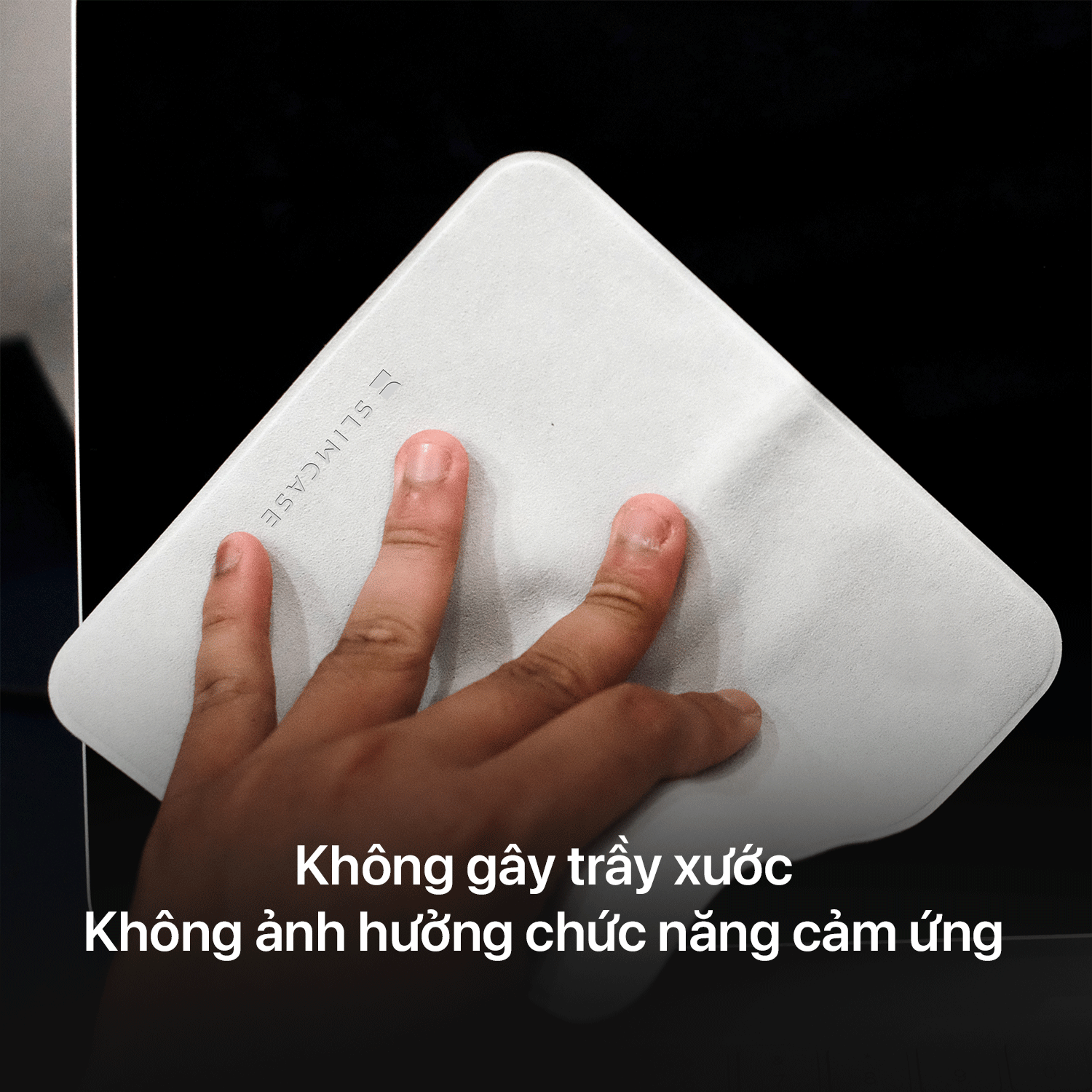 Combo : ขาตั้งโทรศัพท์ พับเก็บได้ วัสดุโลหะ และ ผ้าเช็ดทำความสะอาดไมโครไฟเบอร์ Slimcase